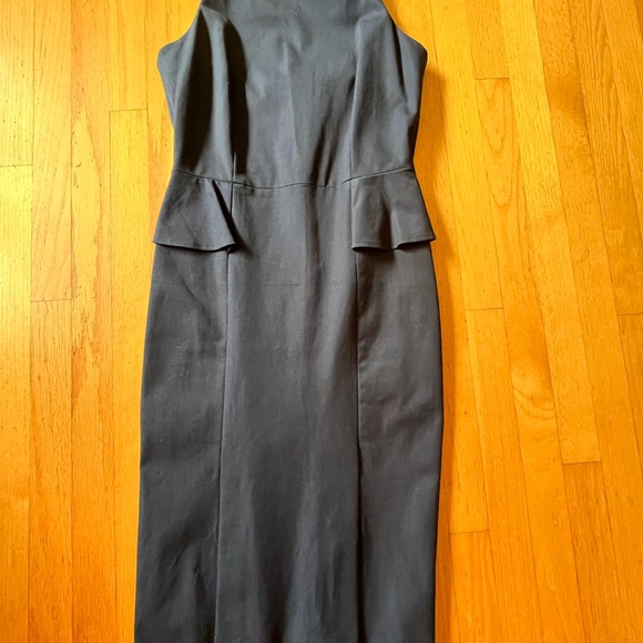 Banana Republic Navy sheath dress with peplum, size 10 Tall, never worn. - Picture 3 of 4